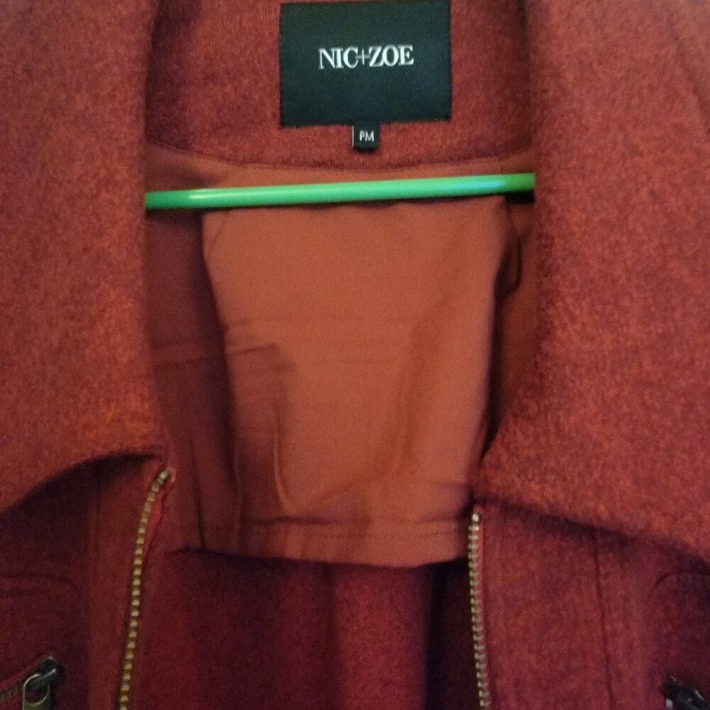 Nik+Zoe Red zip up jacket